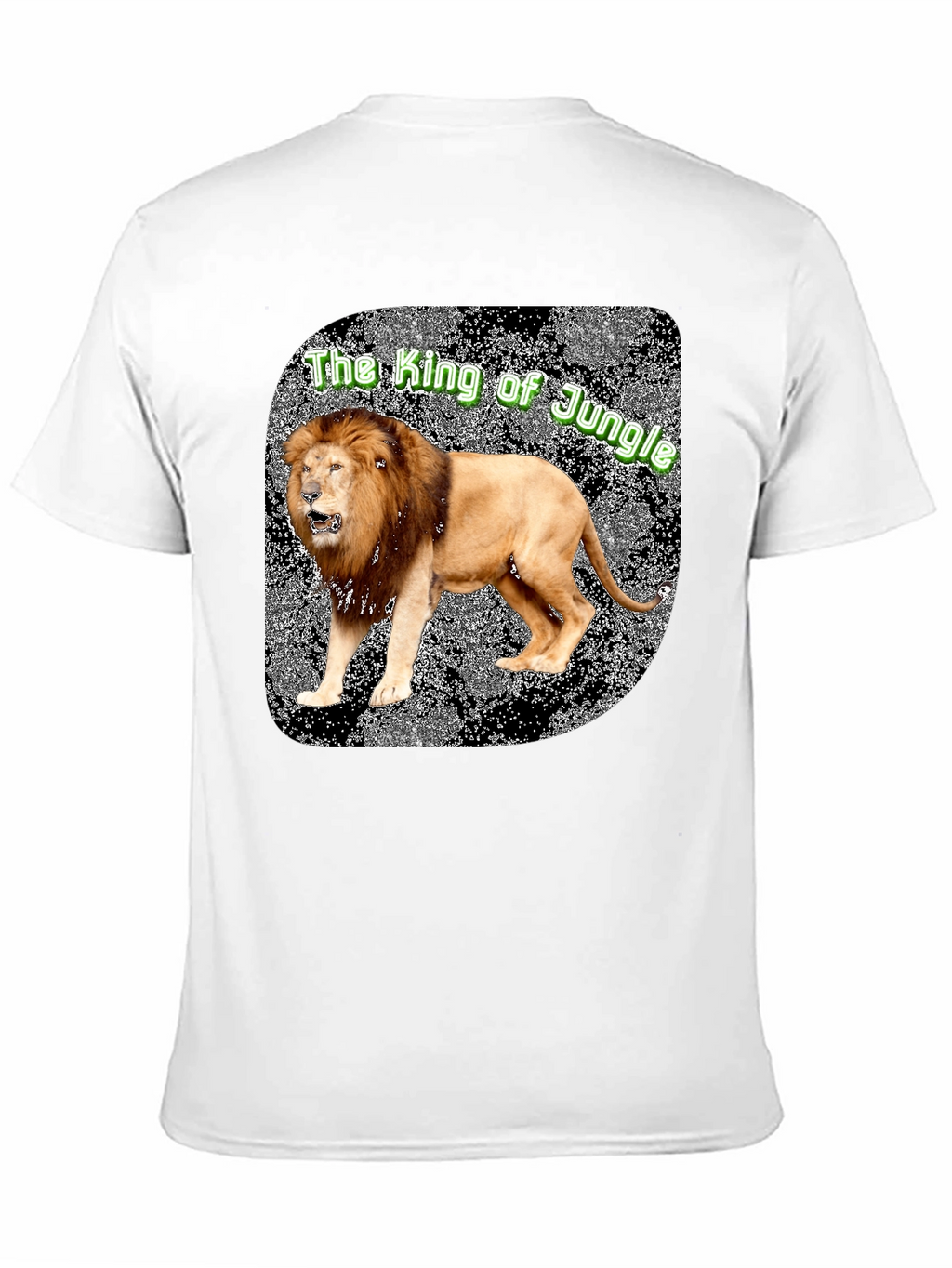 Lion King of the Jungle Graphic Tee - Black