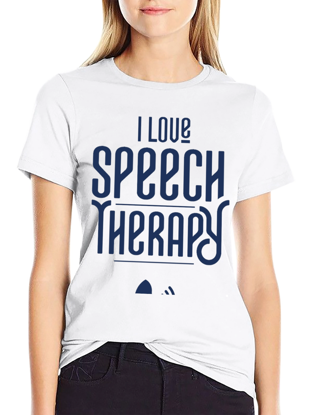 I Love Speech Therapy T-Shirt - Black