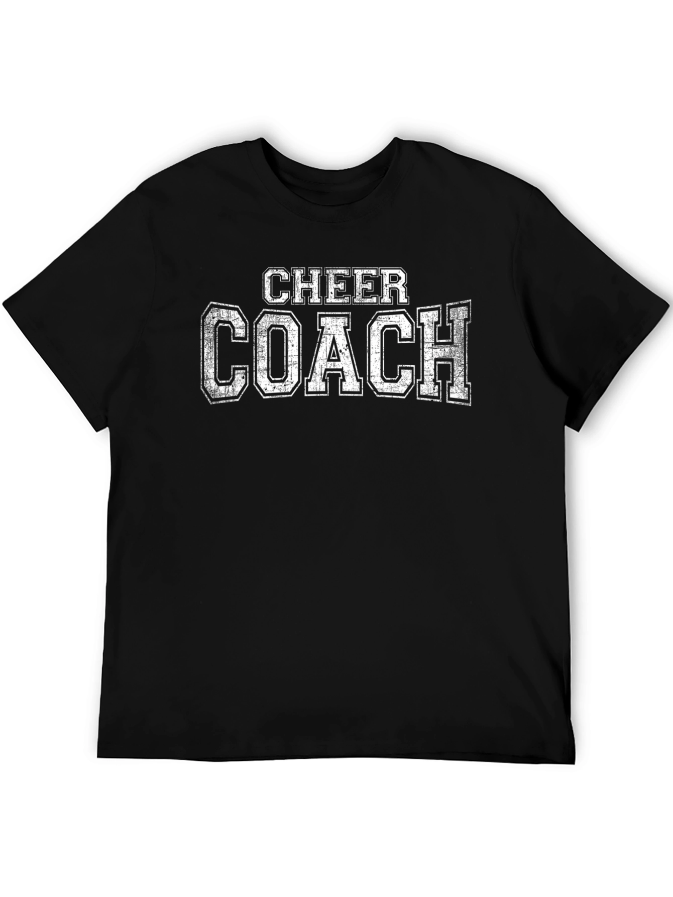 Cheer Coach T-Shirt - Black Cotton Blend