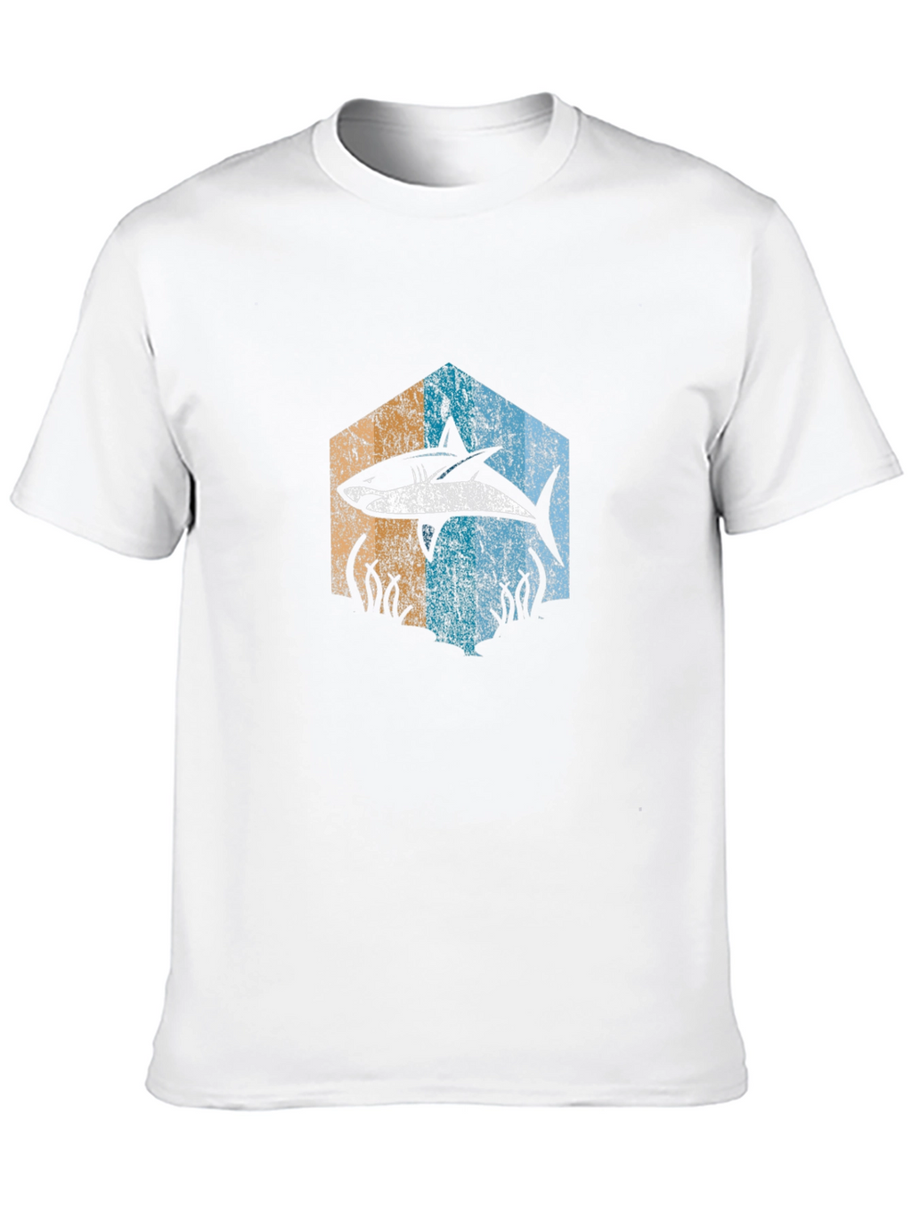 Retro Shark Graphic Tee - Ocean Lover Shirt