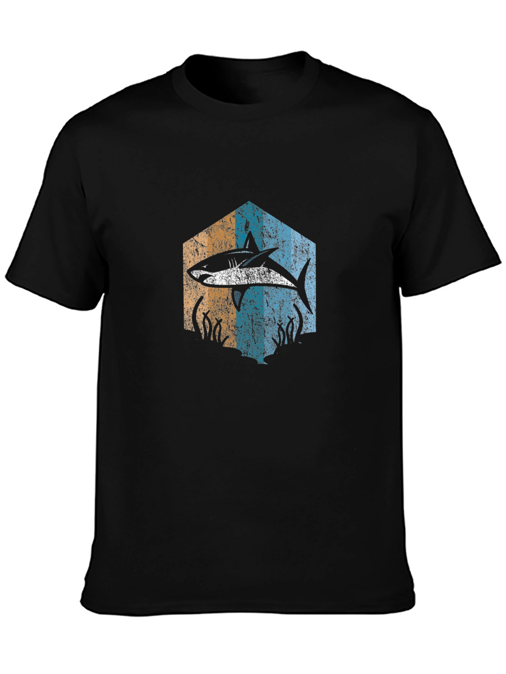 Retro Shark Graphic Tee - Ocean Lover Shirt