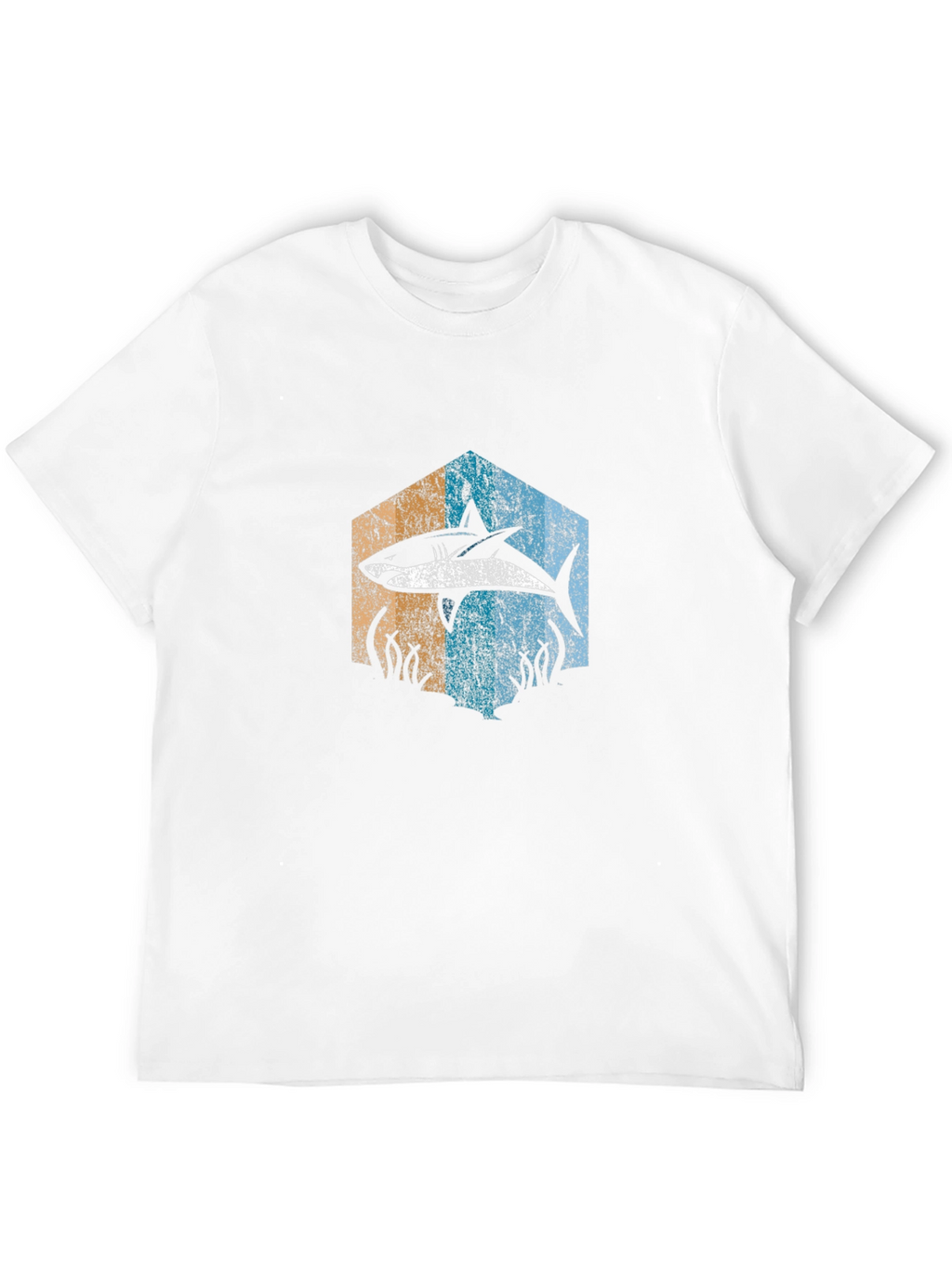 Retro Shark Graphic Tee - Ocean Lover Shirt