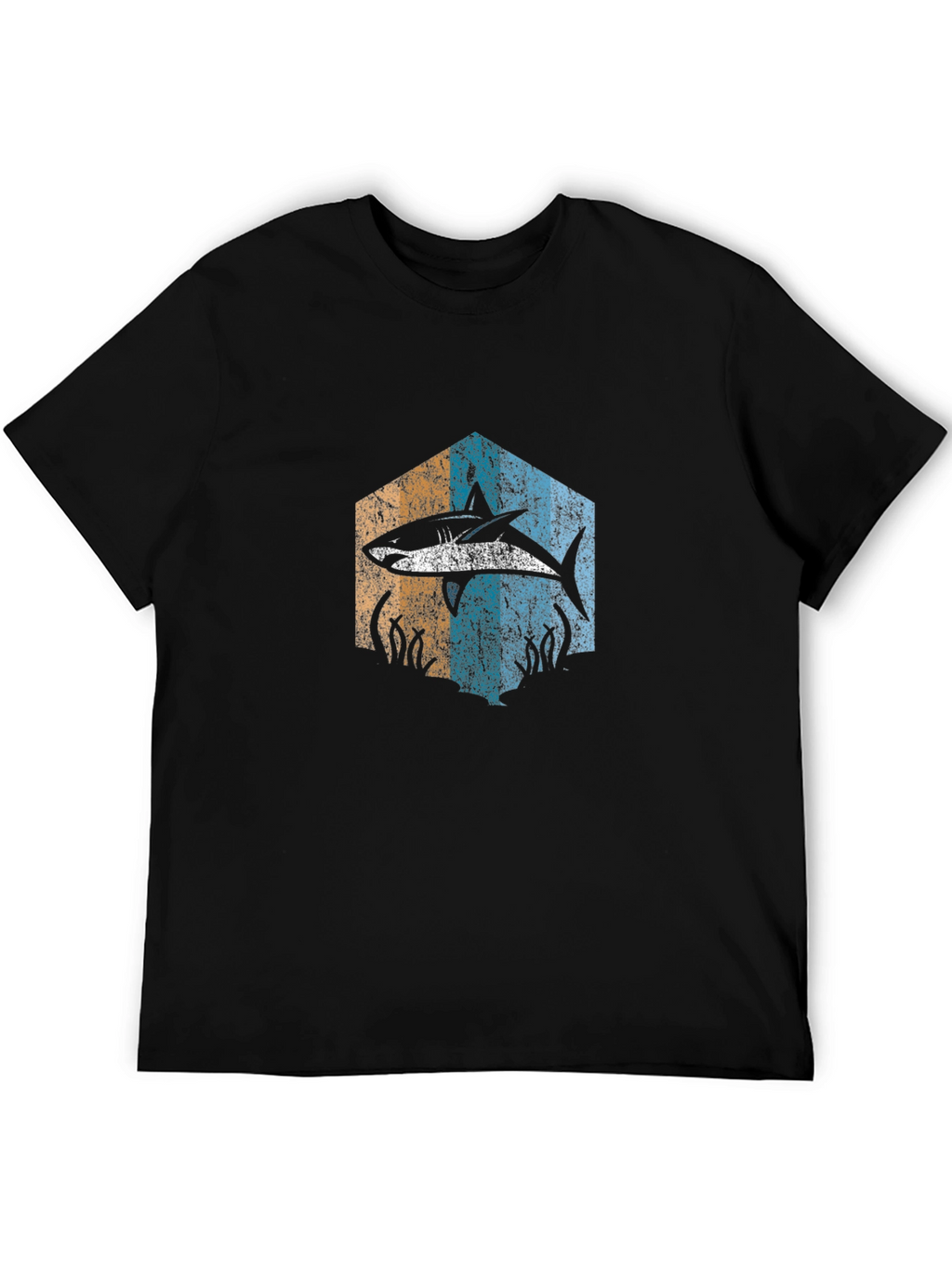 Retro Shark Graphic Tee - Ocean Lover Shirt