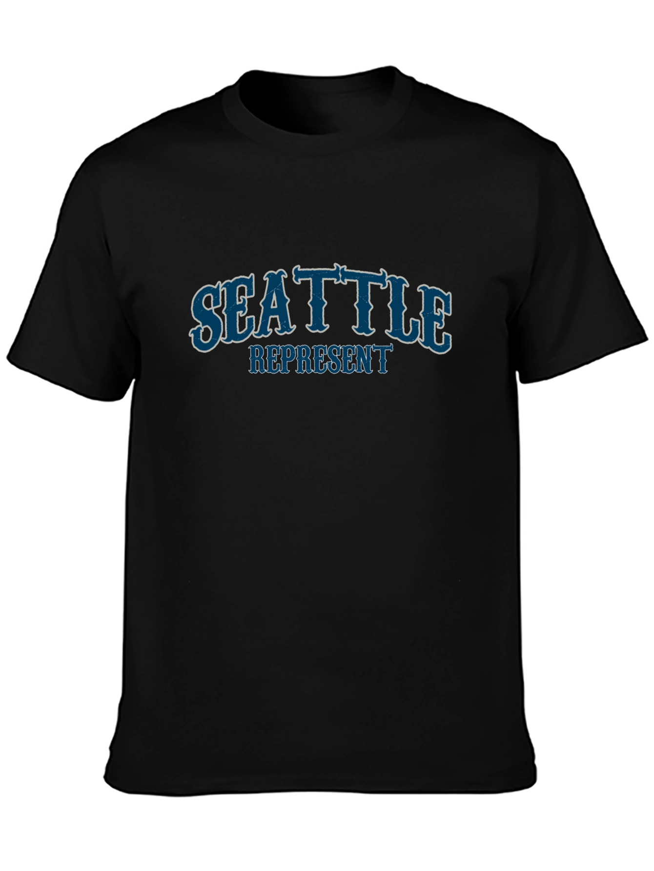 Seattle Represent Graphic T-Shirt - Black