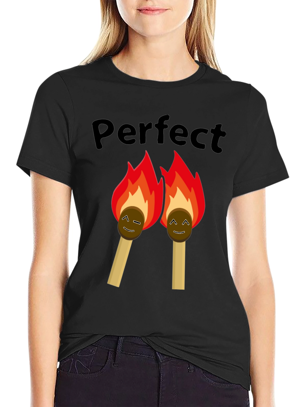 Perfect Match Graphic Tee - Black T-Shirt