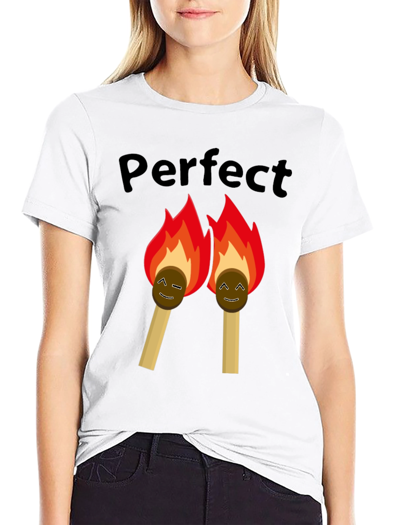 Perfect Match Graphic Tee - Black T-Shirt