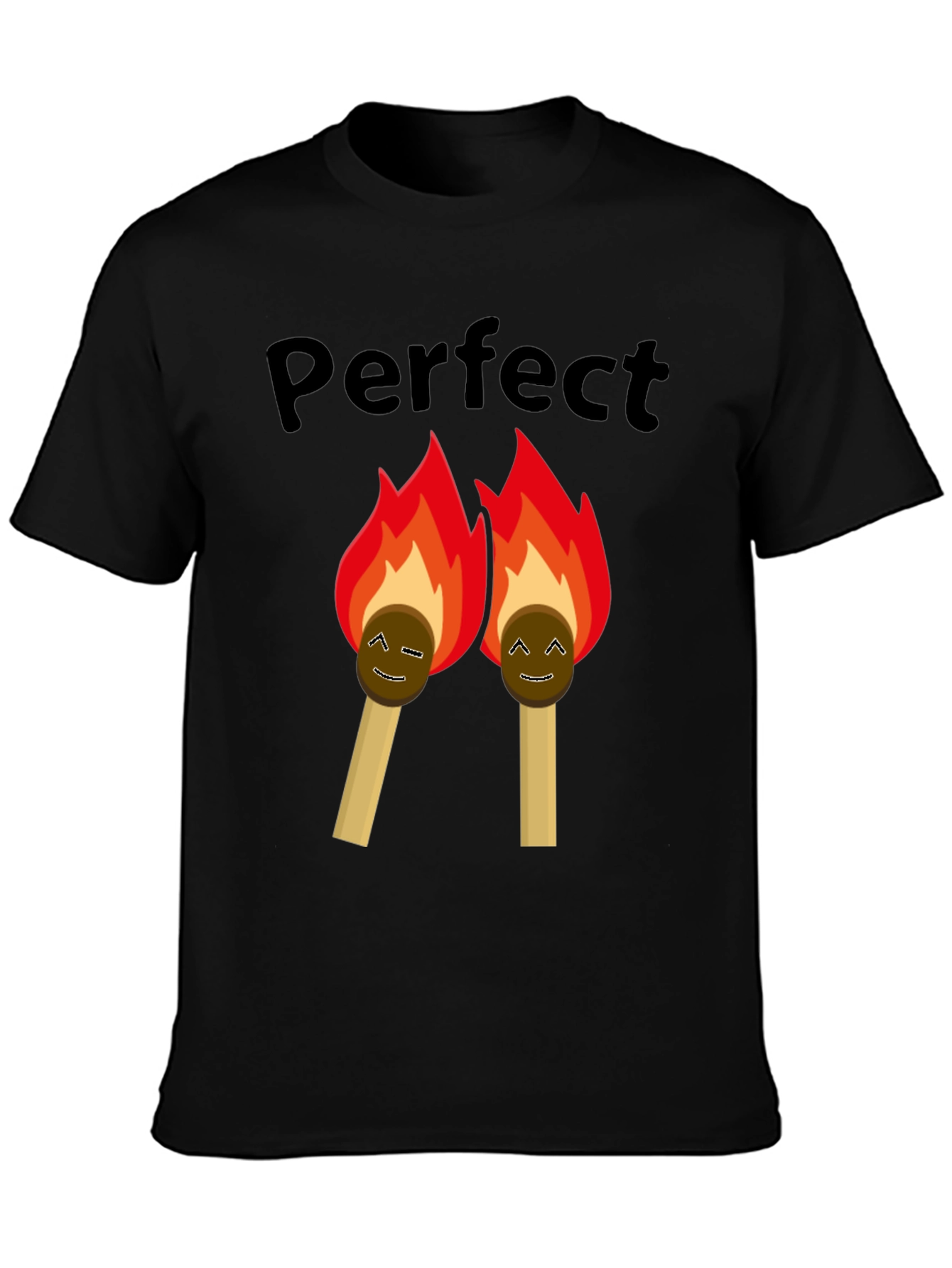 Perfect Match Graphic Tee - Black T-Shirt