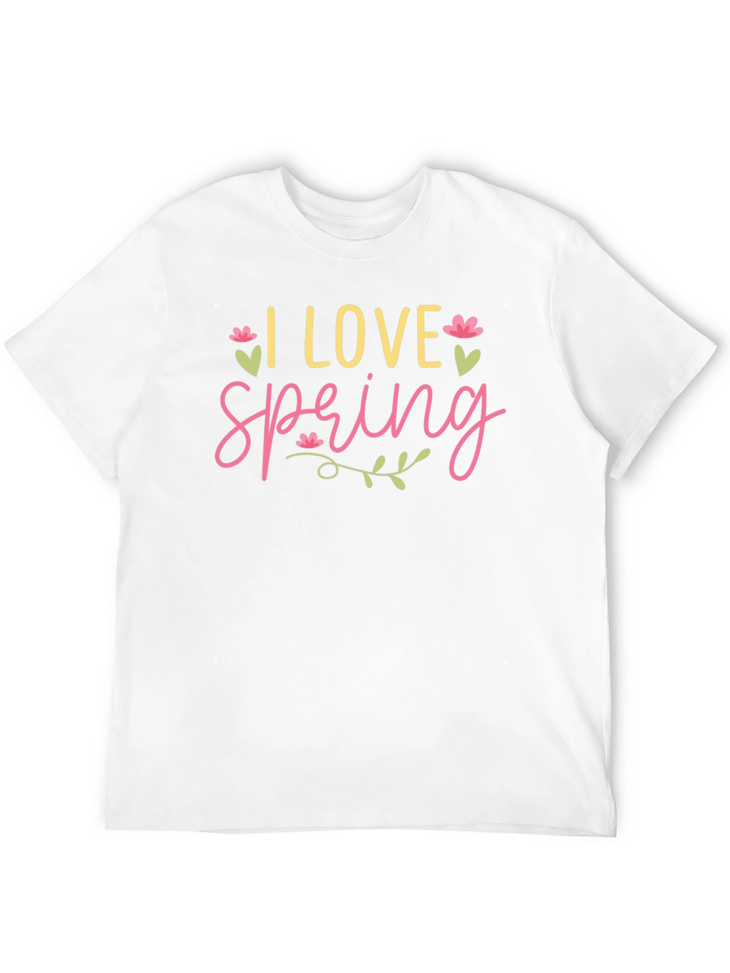 I Love Spring Graphic Tee - Black