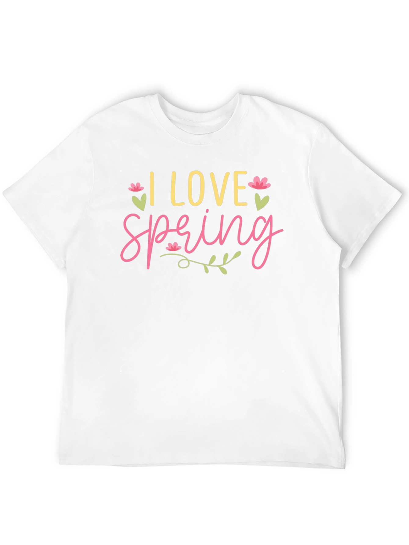 I Love Spring Graphic Tee - Black
