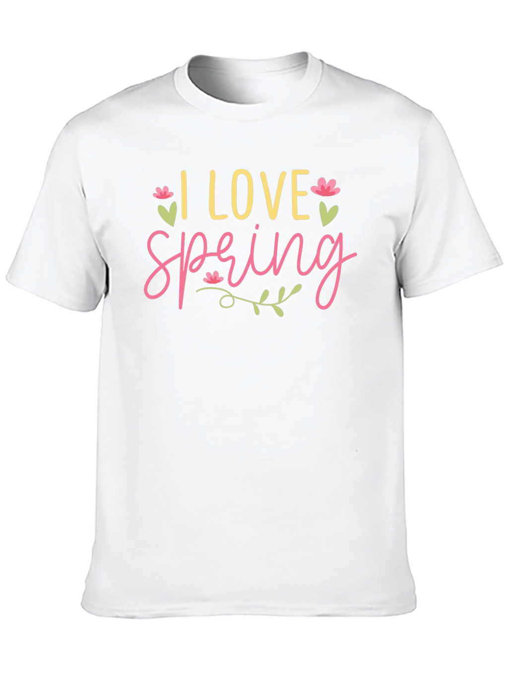 I Love Spring Graphic Tee - Black