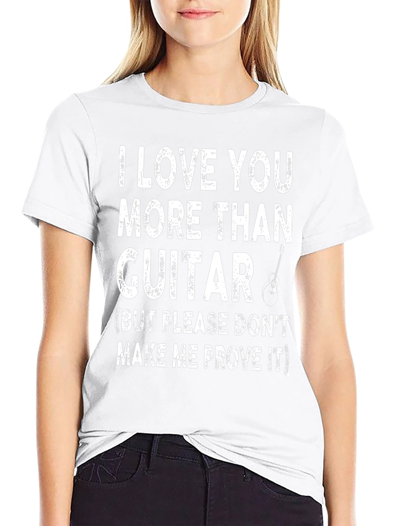 I Love You More Than Guitar Graphic Tee