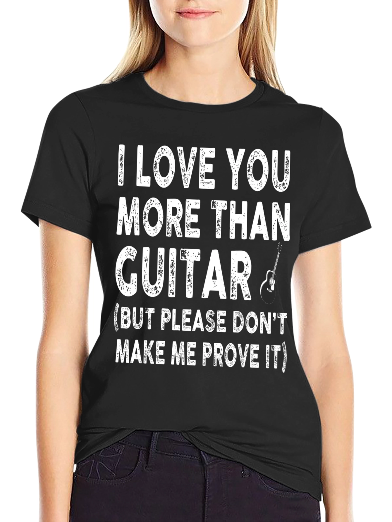 I Love You More Than Guitar Graphic Tee