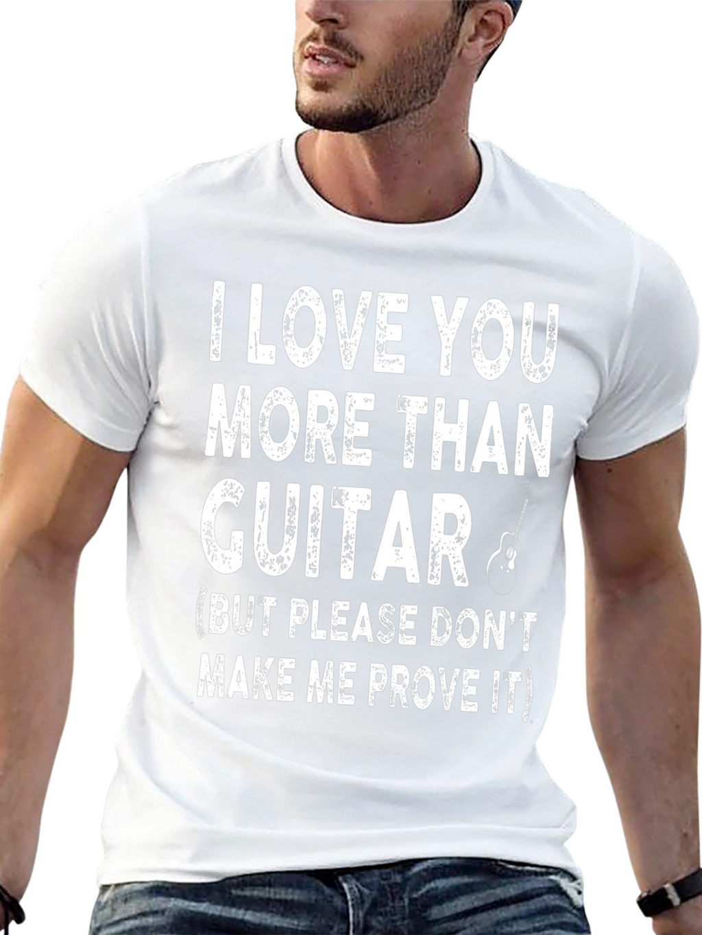 I Love You More Than Guitar Graphic Tee