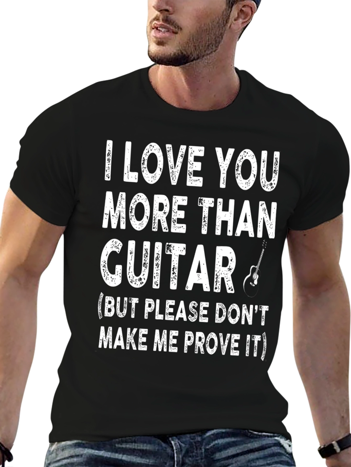 I Love You More Than Guitar Graphic Tee