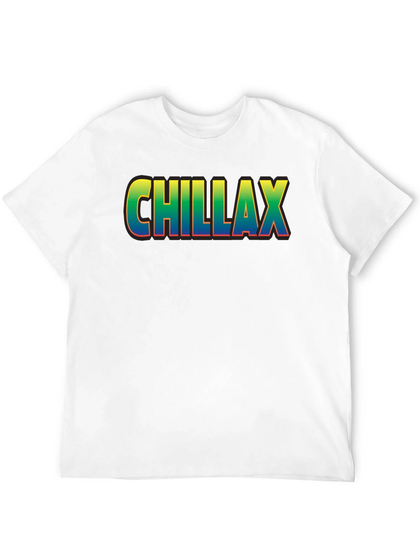 Chillax Graphic Print Crew Neck T-Shirt