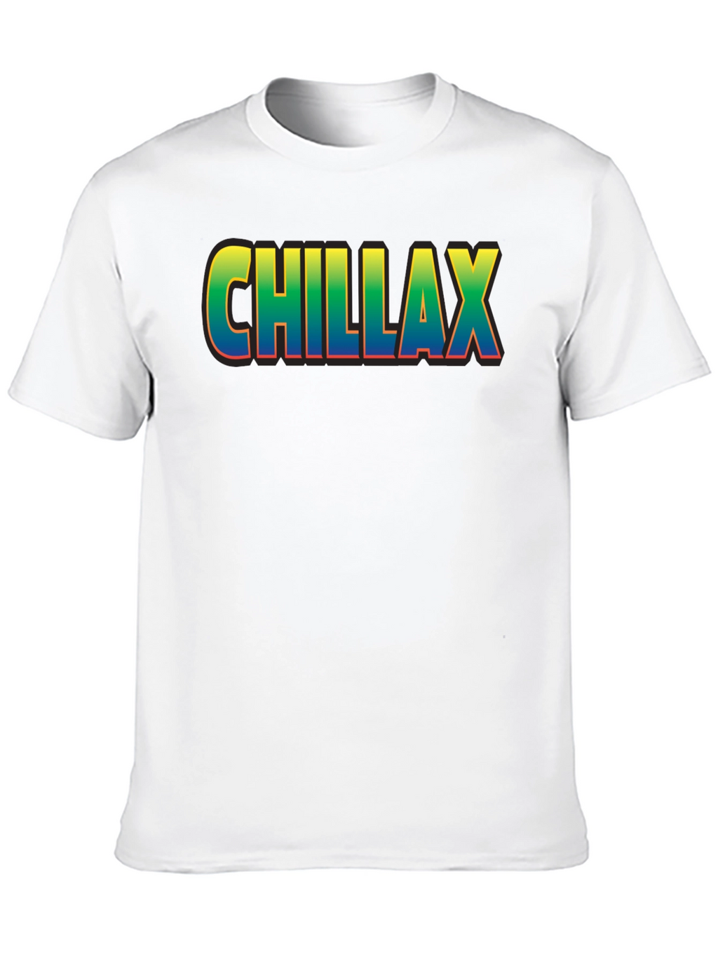 Chillax Graphic Print Crew Neck T-Shirt