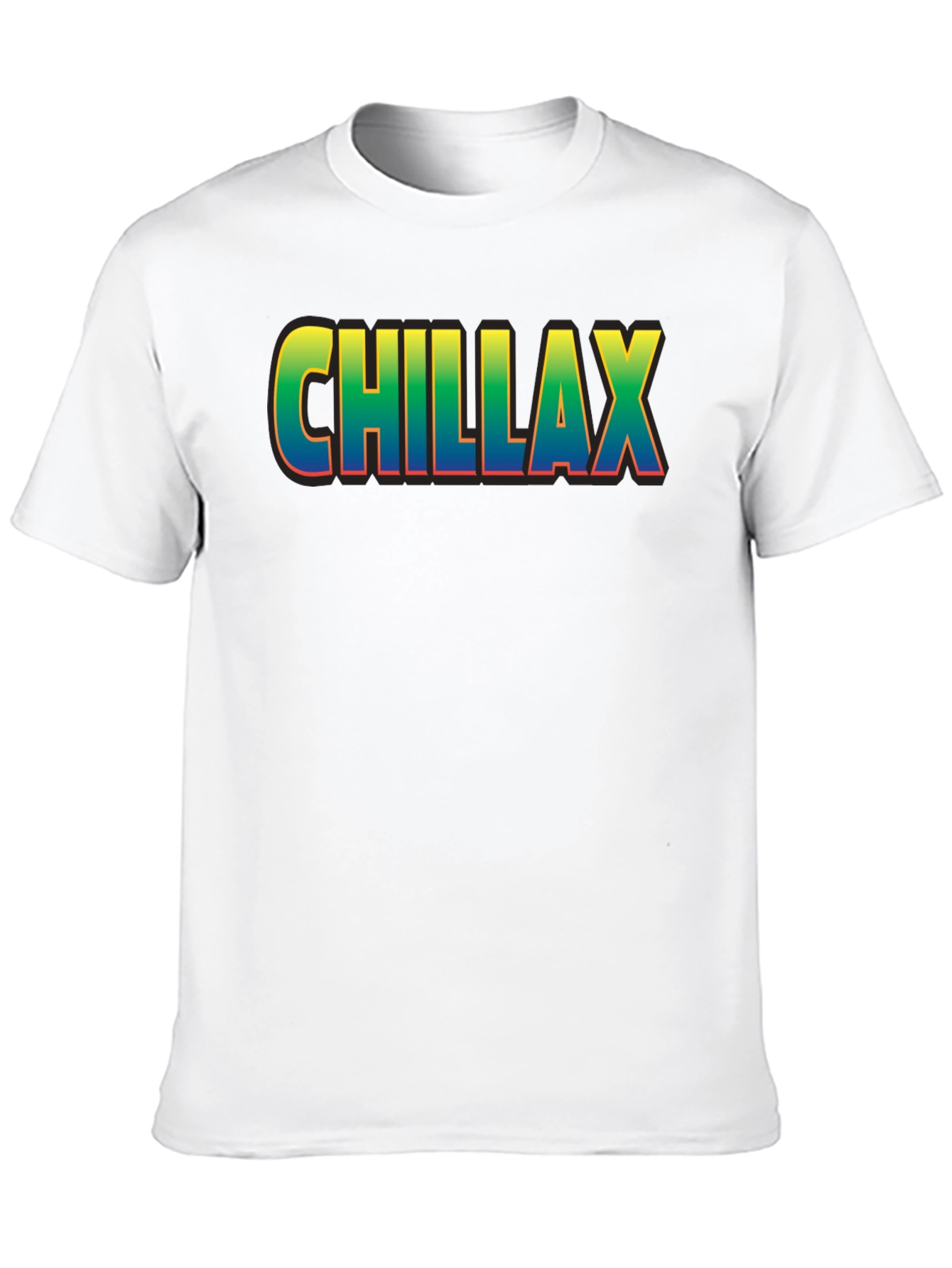 Chillax Graphic Print Crew Neck T-Shirt
