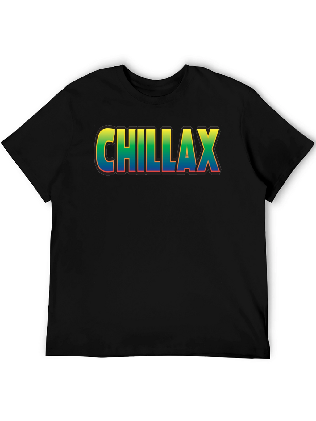 Chillax Graphic Print Crew Neck T-Shirt