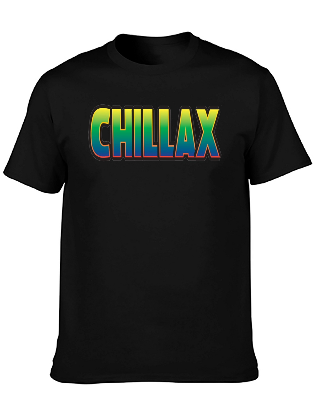 Chillax Graphic Print Crew Neck T-Shirt