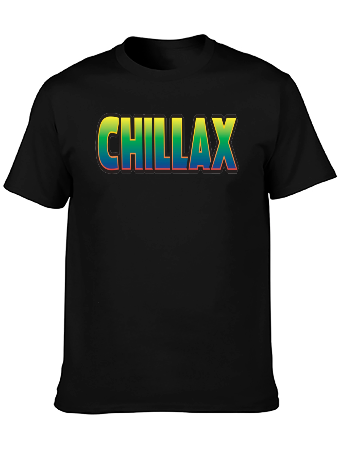 Chillax Graphic Print Crew Neck T-Shirt