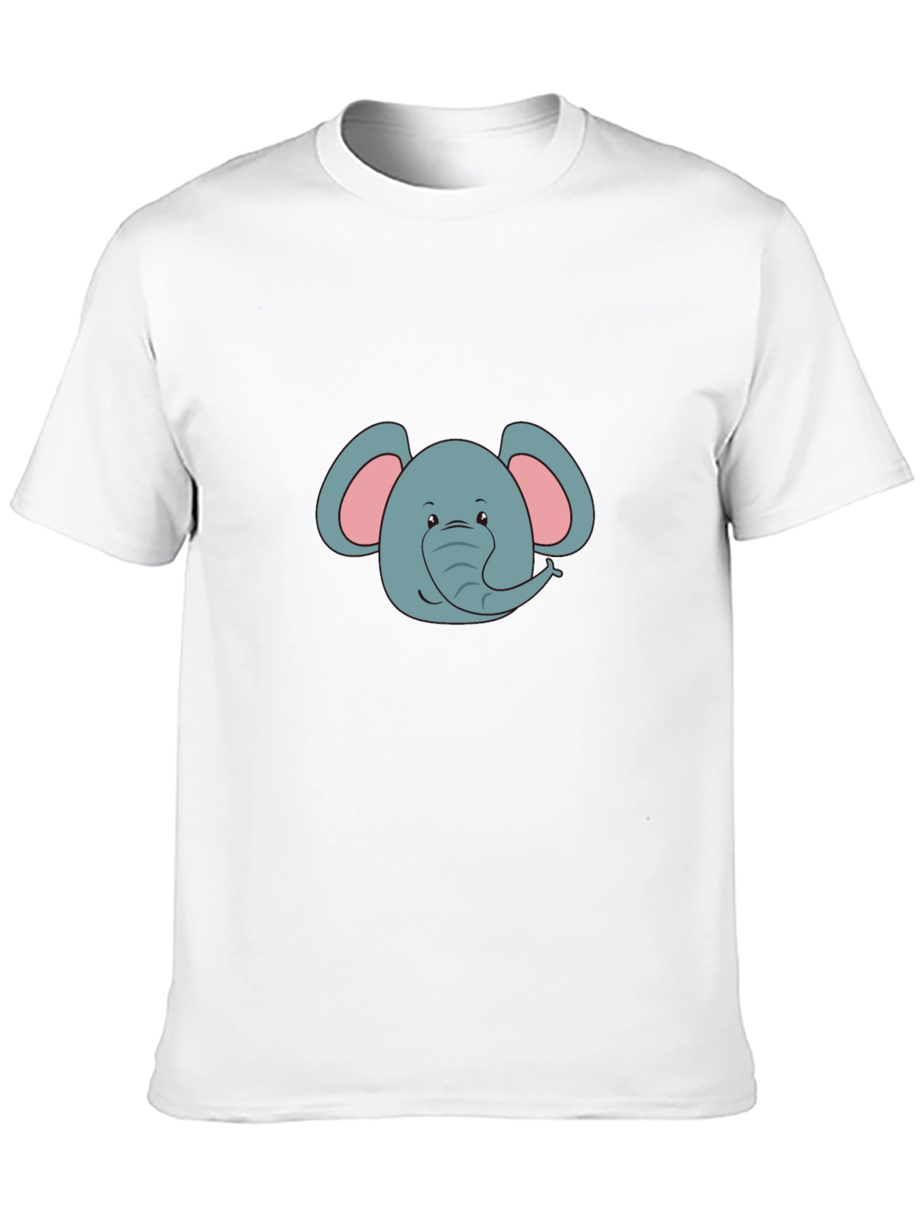 Elephant Graphic Print Black T-Shirt