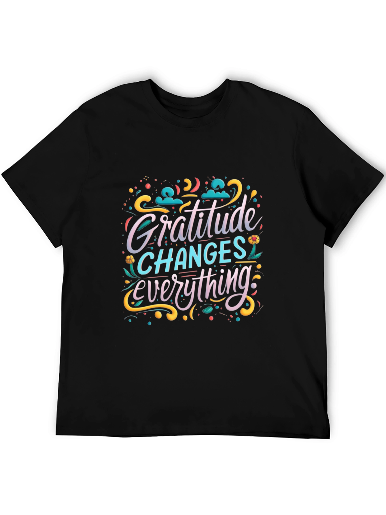 Gratitude Changes Everything Graphic Tee - Black