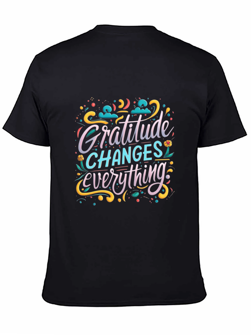 Gratitude Changes Everything Graphic Tee - Black