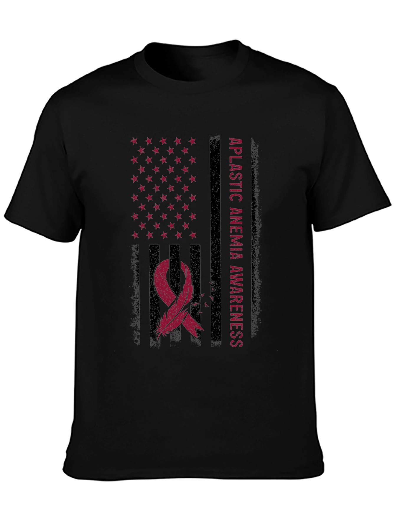 Aplastic Anemia Awareness Flag T-Shirt