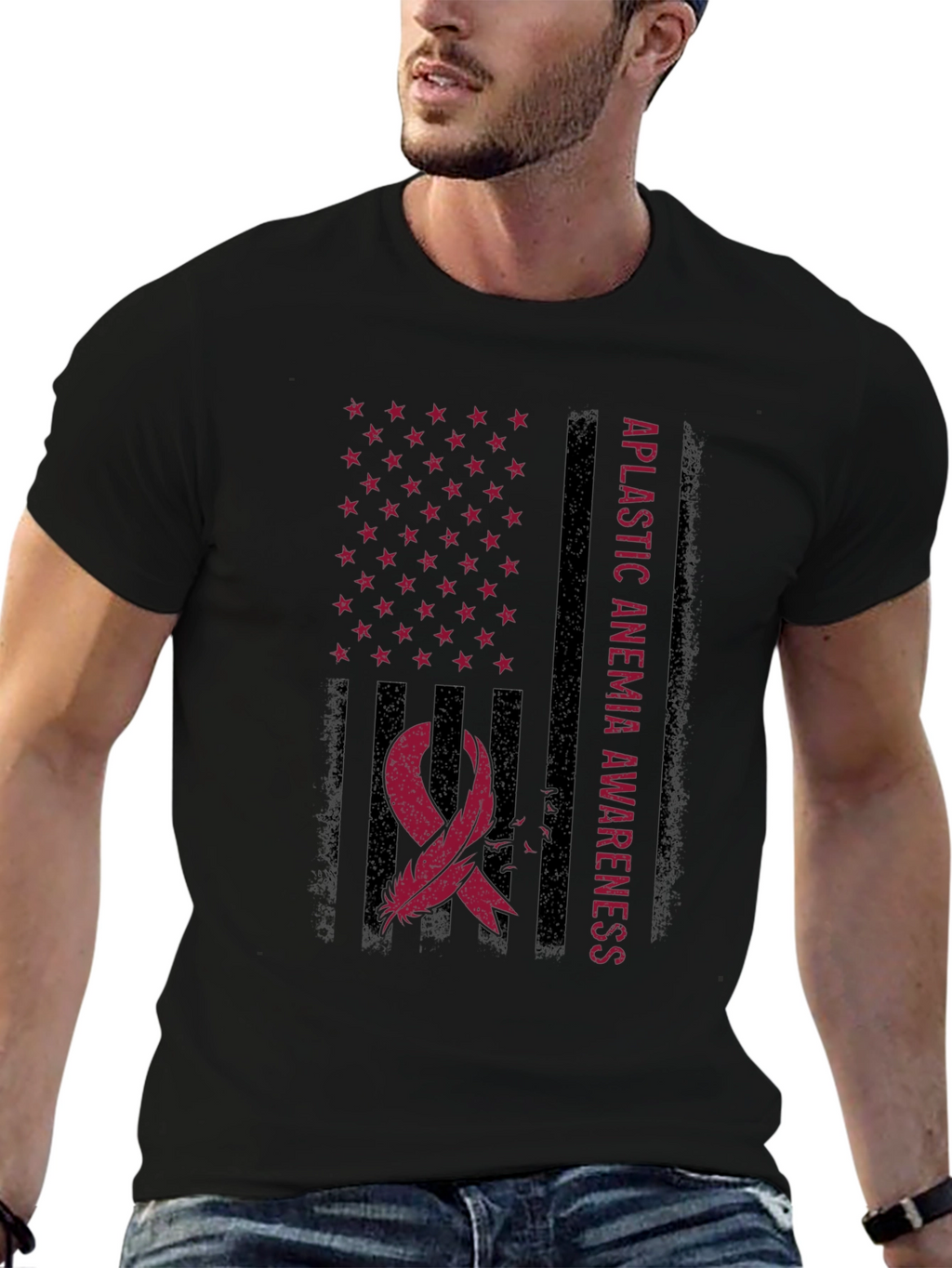 Aplastic Anemia Awareness Flag T-Shirt