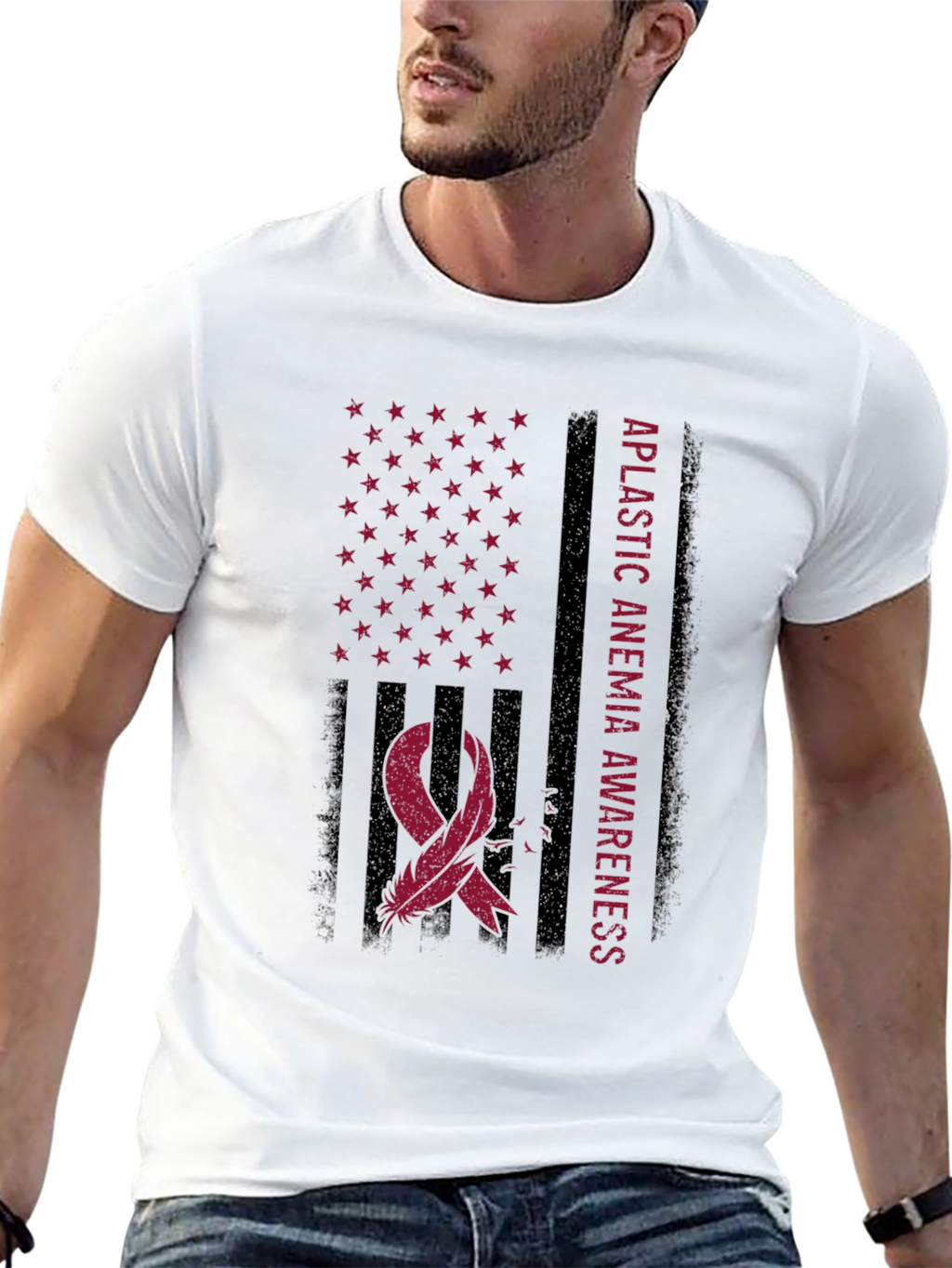 Aplastic Anemia Awareness Flag T-Shirt