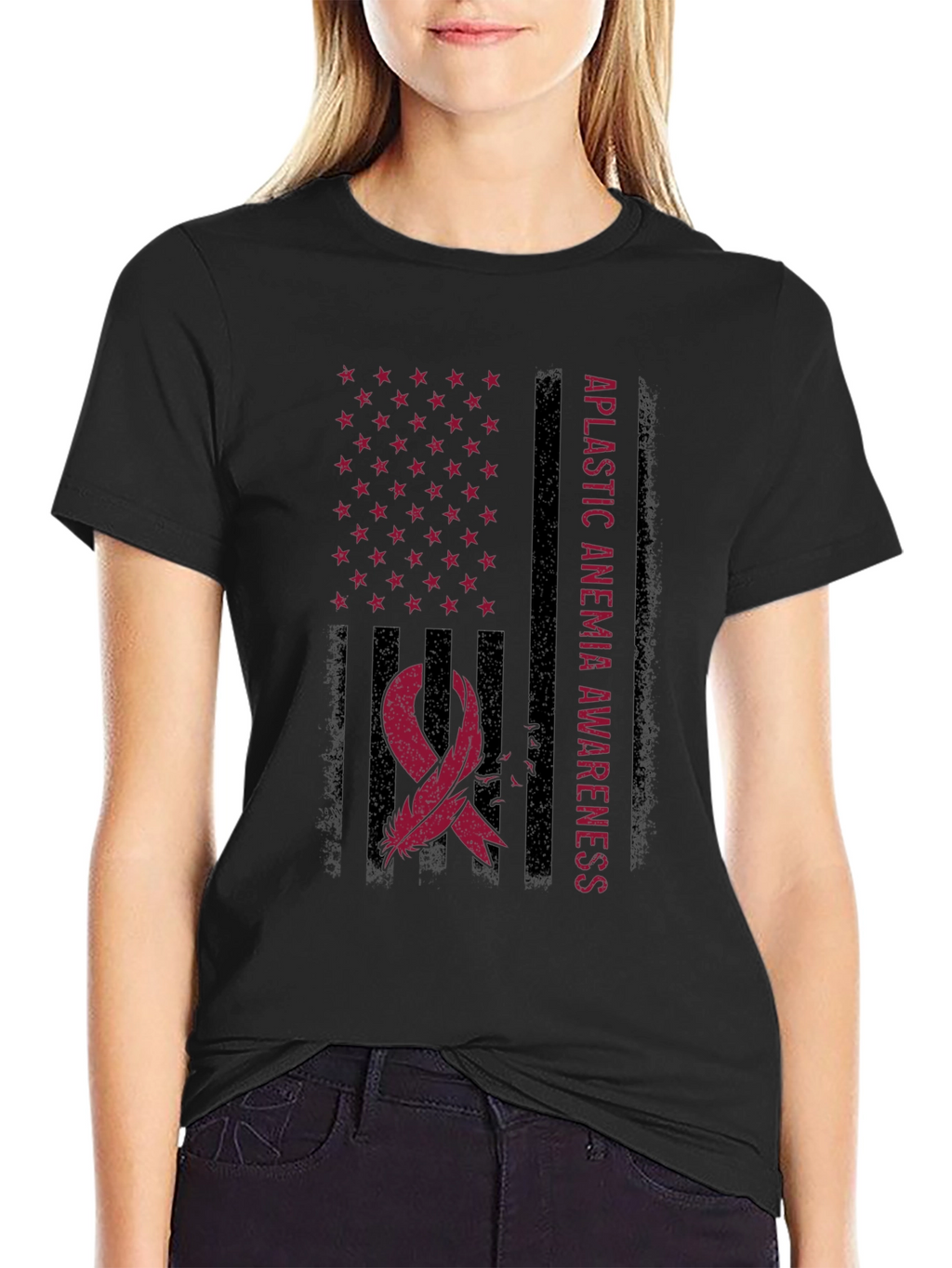 Aplastic Anemia Awareness Flag T-Shirt