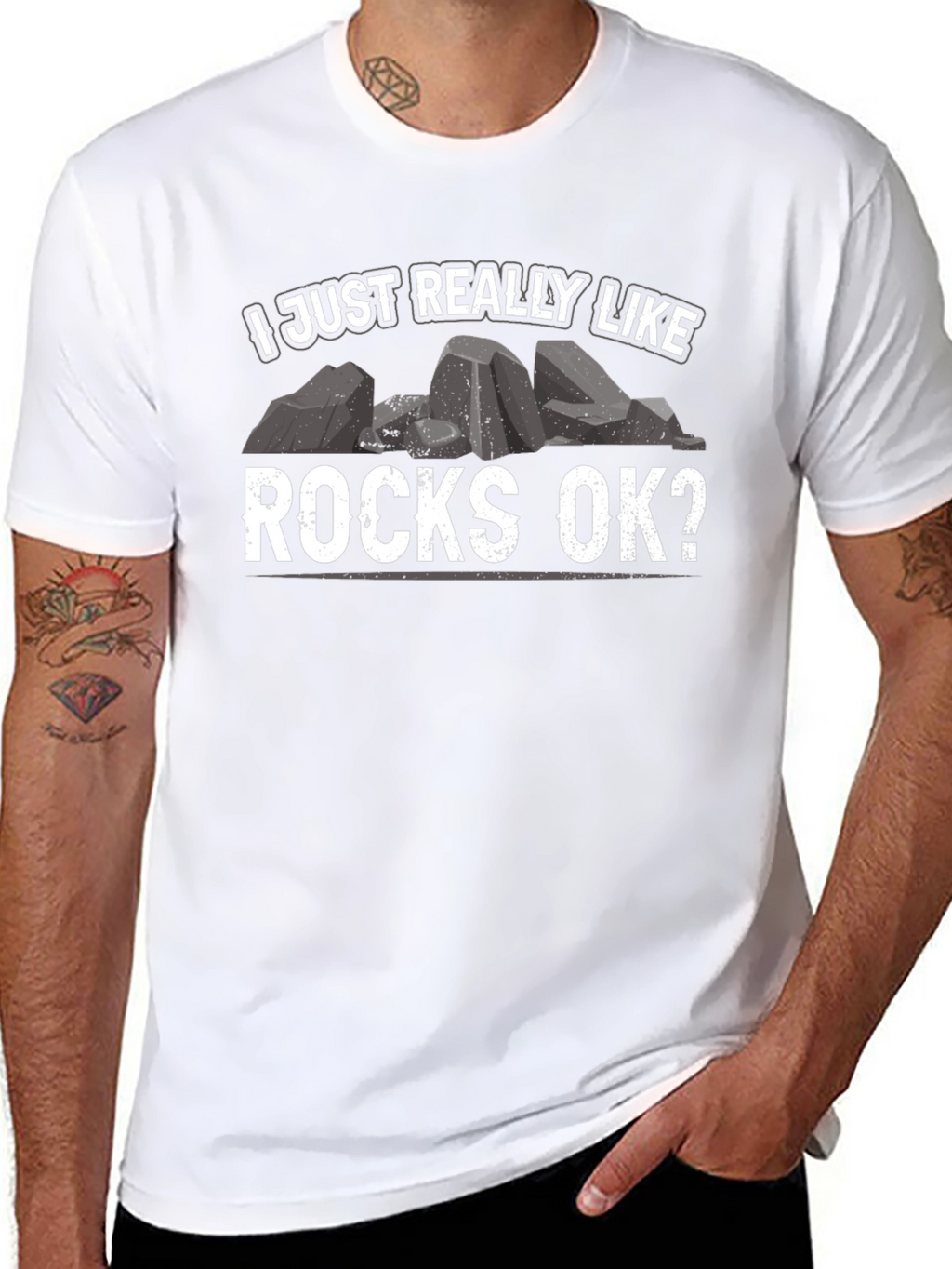 I Just Really Like Rocks OK? T-Shirt
