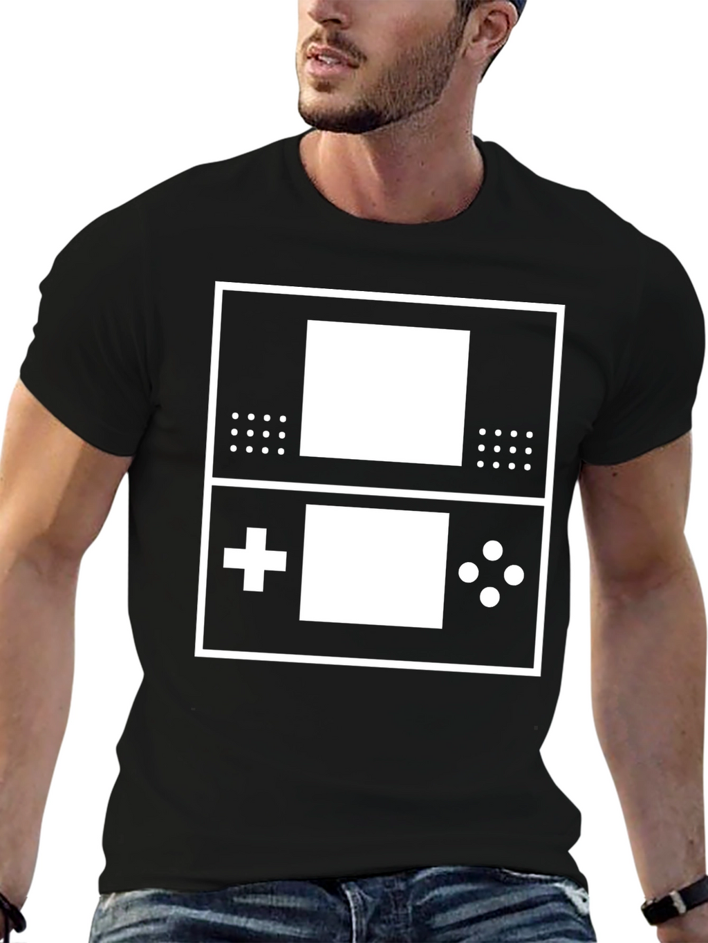 Retro Gaming T-Shirt - Classic Handheld Design