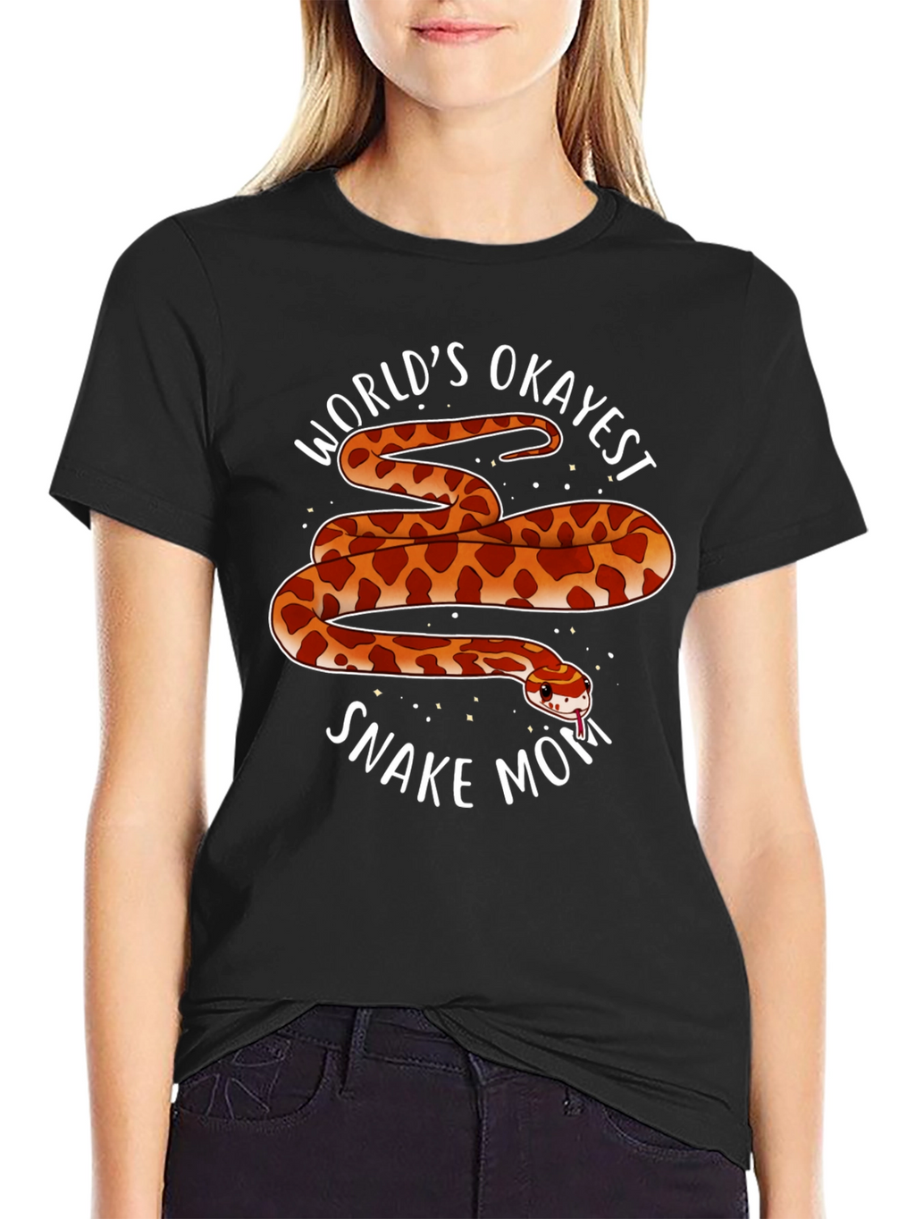 Worlds Okayest Snake Mom T-Shirt