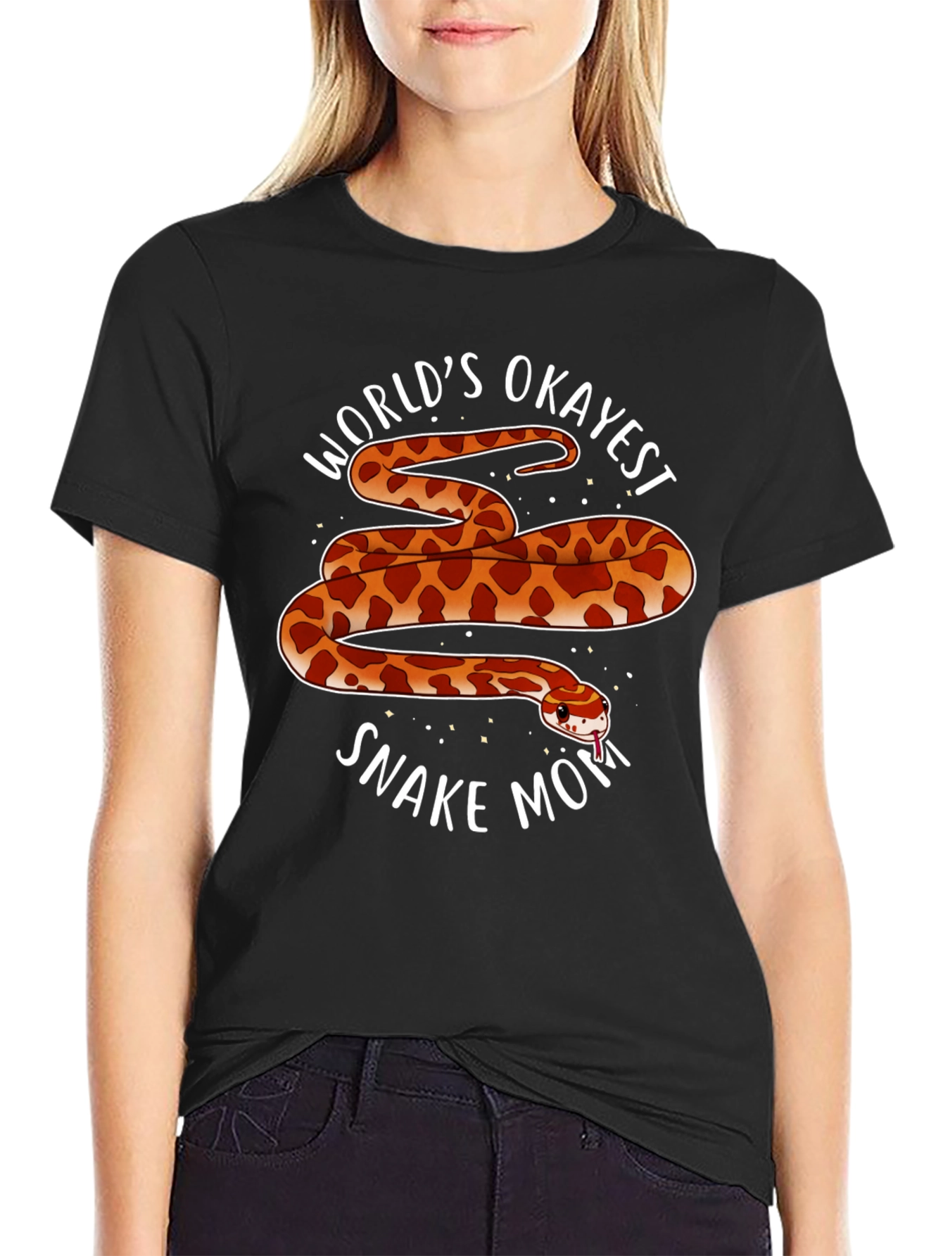 Worlds Okayest Snake Mom T-Shirt