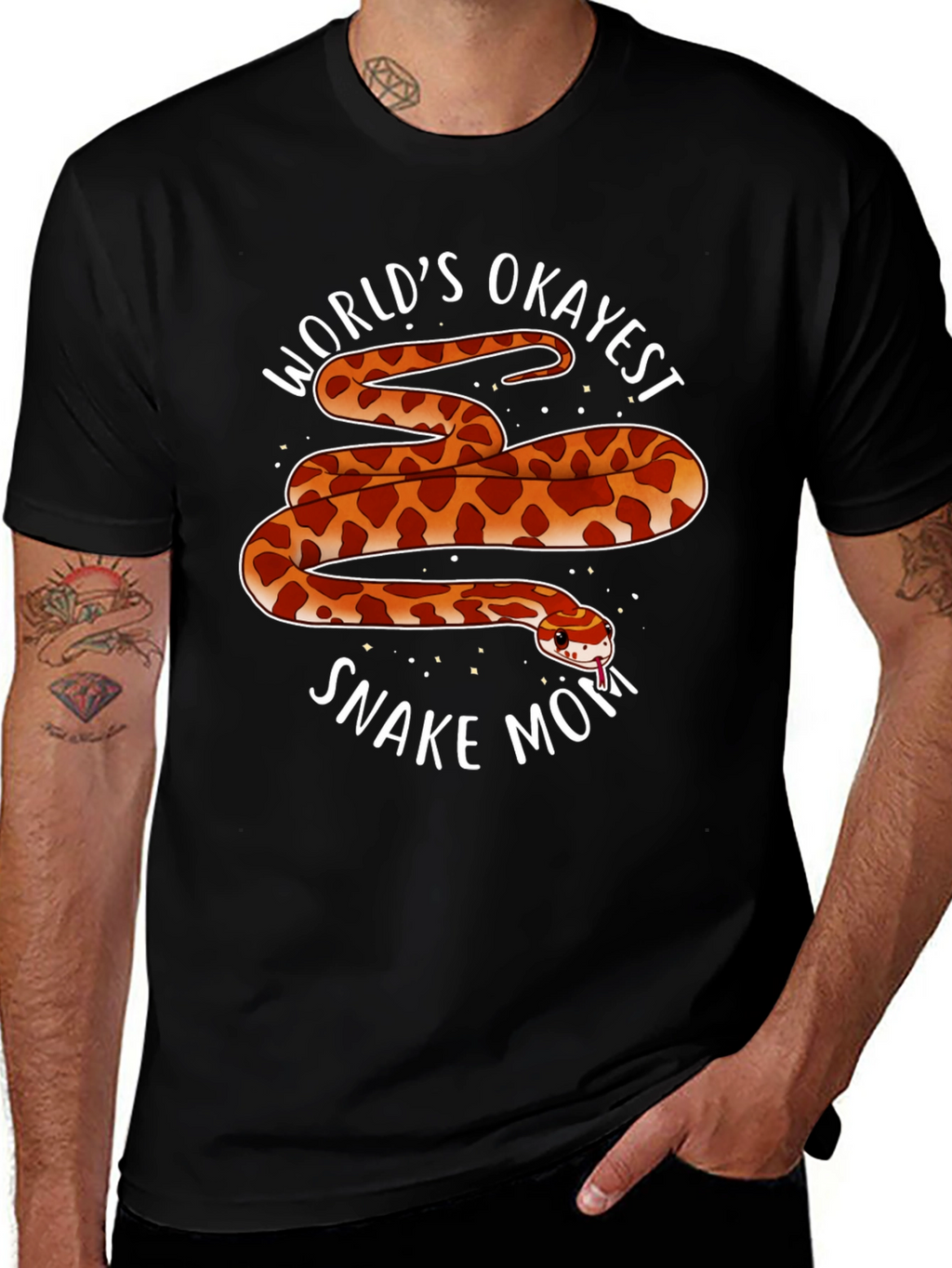 Worlds Okayest Snake Mom T-Shirt
