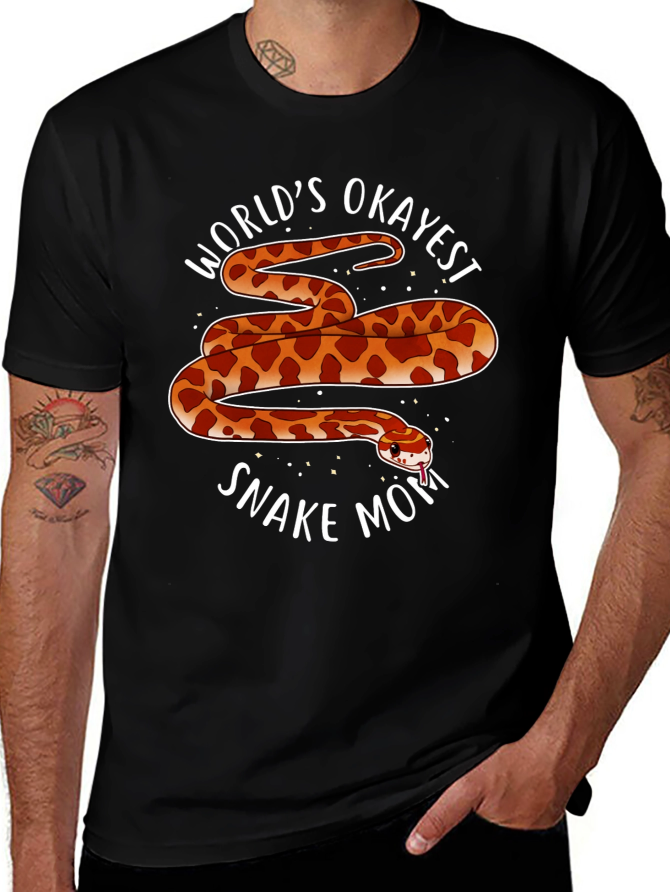 Worlds Okayest Snake Mom T-Shirt