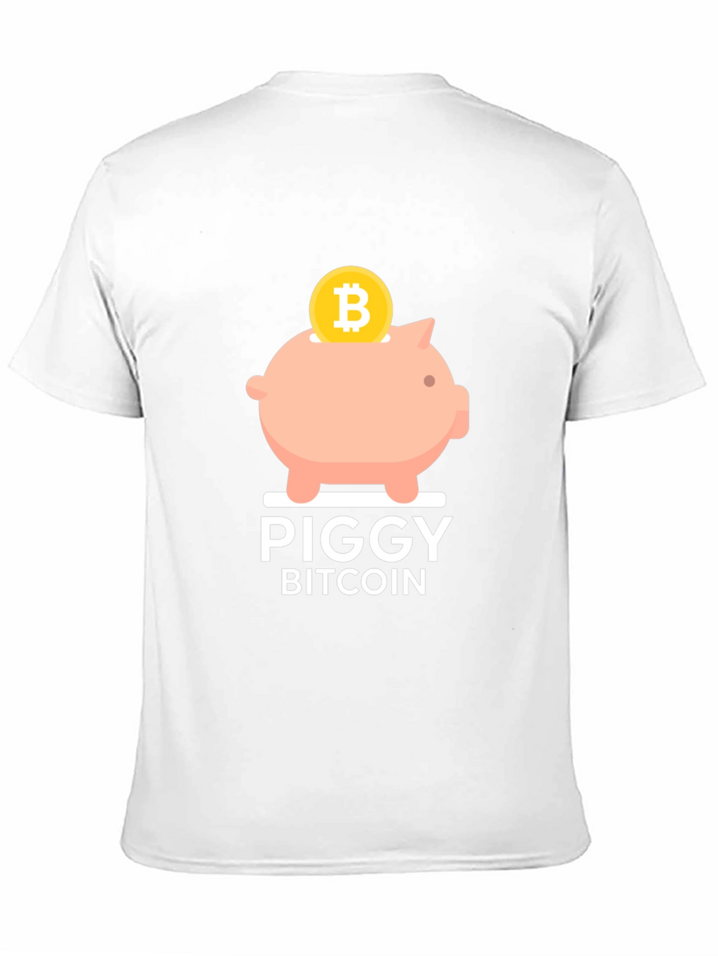 Piggy Bitcoin Black T-Shirt - Crypto Currency Tee