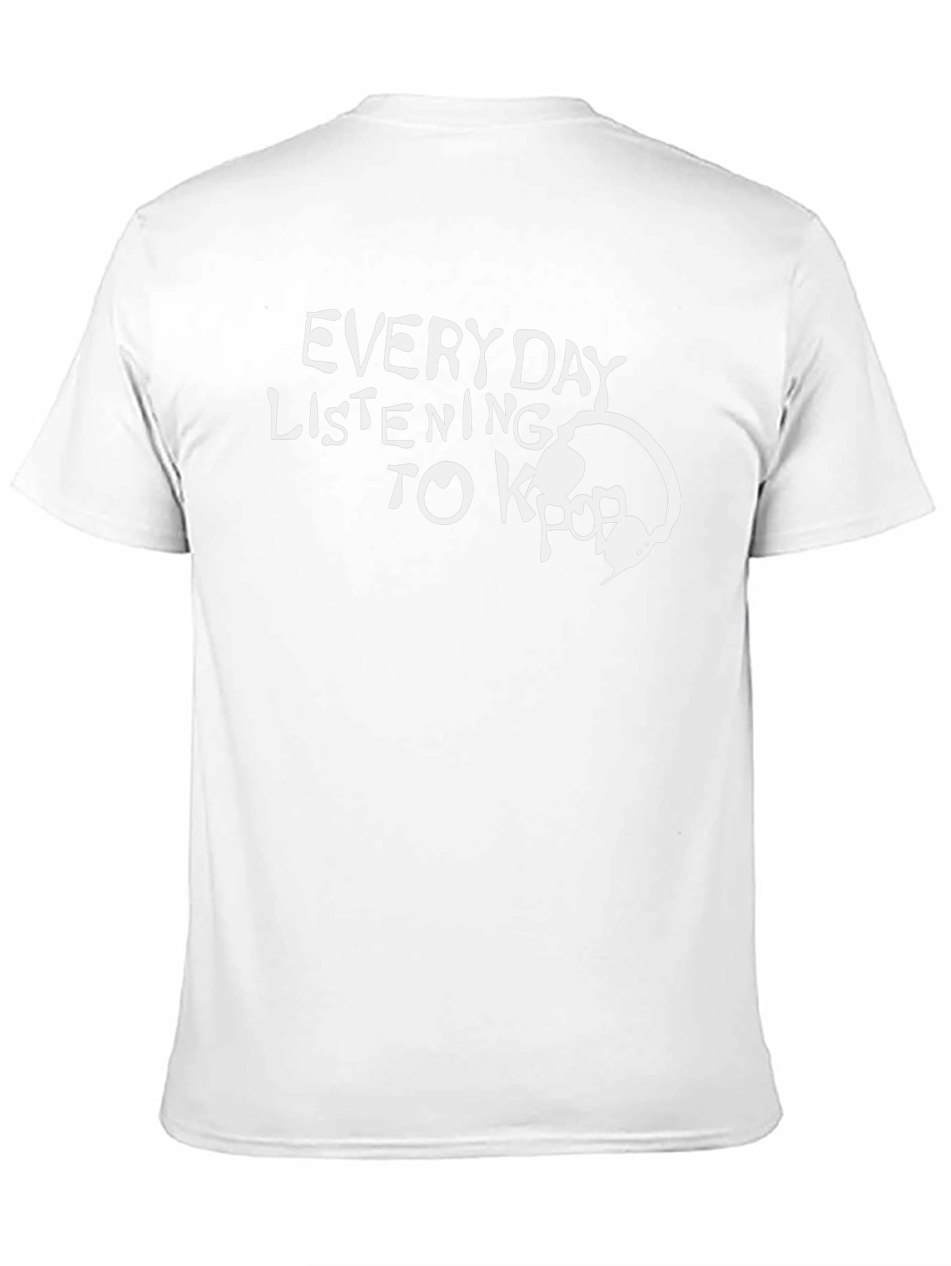 Everyday Listening to Kpop Black T-Shirt