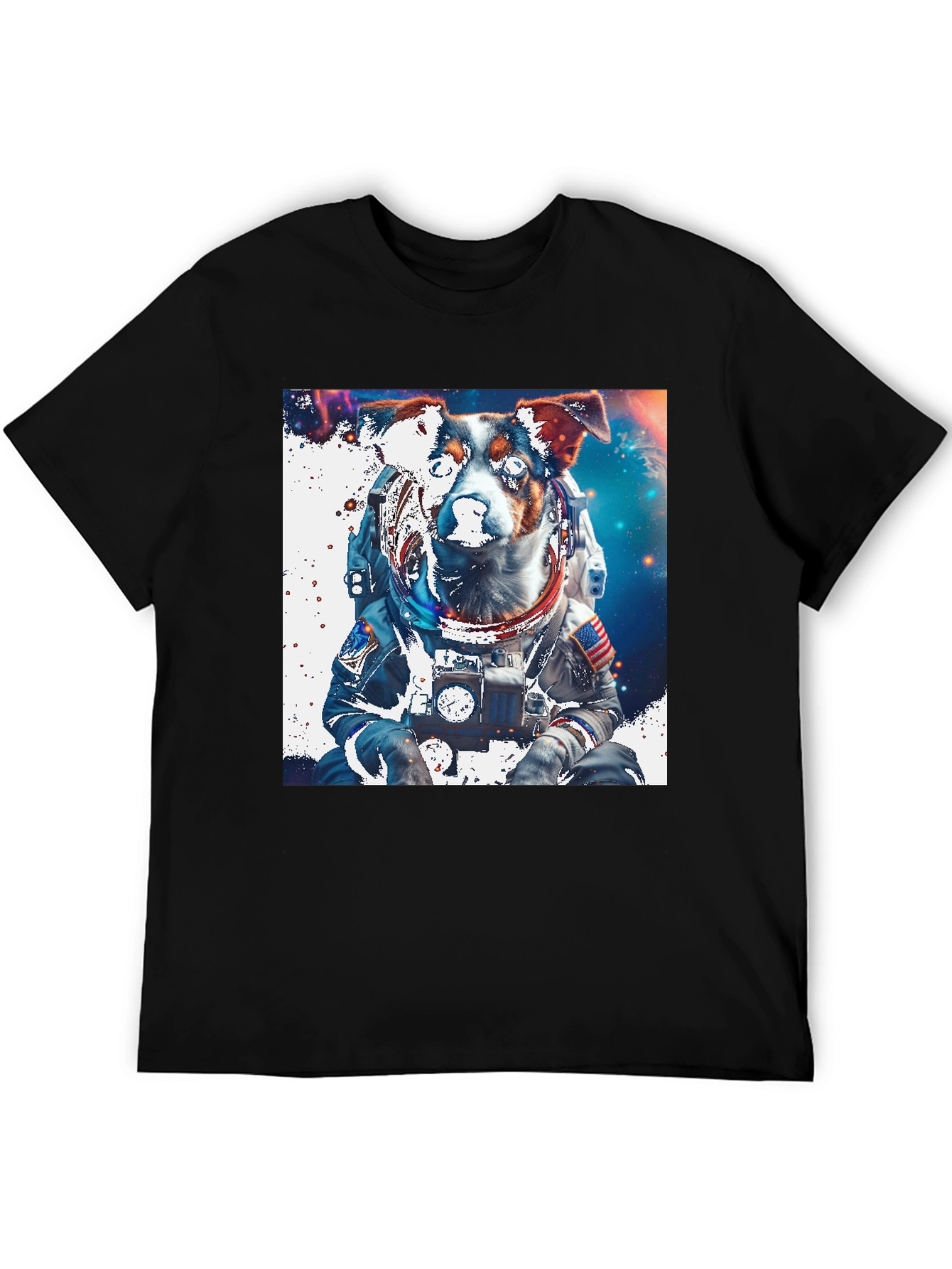 Dog Astronaut Graphic Tee - Space Pup T-Shirt