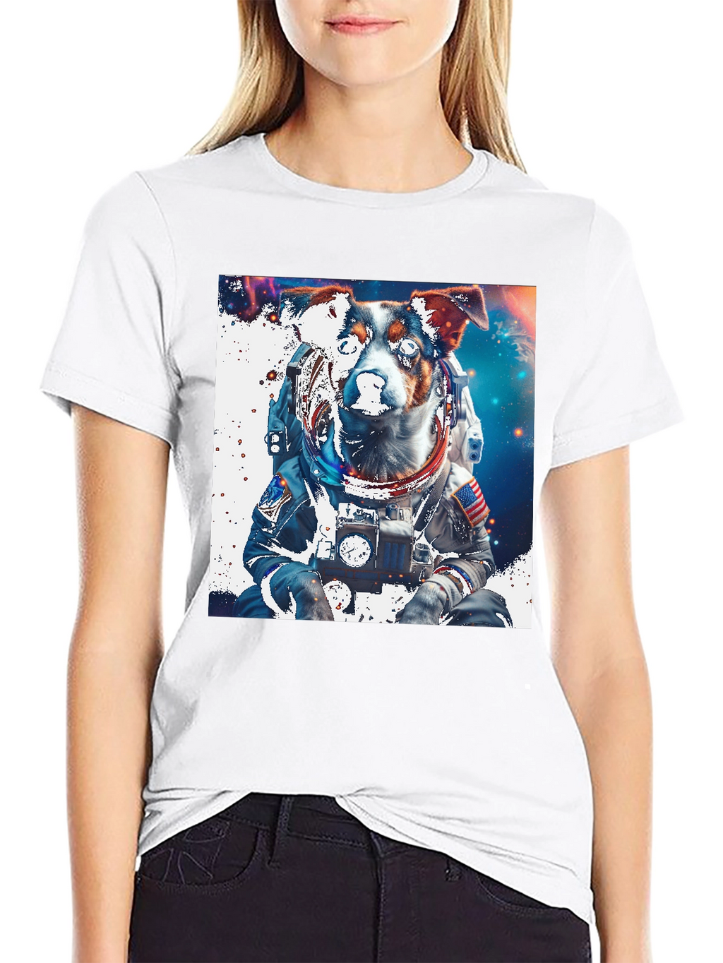 Dog Astronaut Graphic Tee - Space Pup T-Shirt