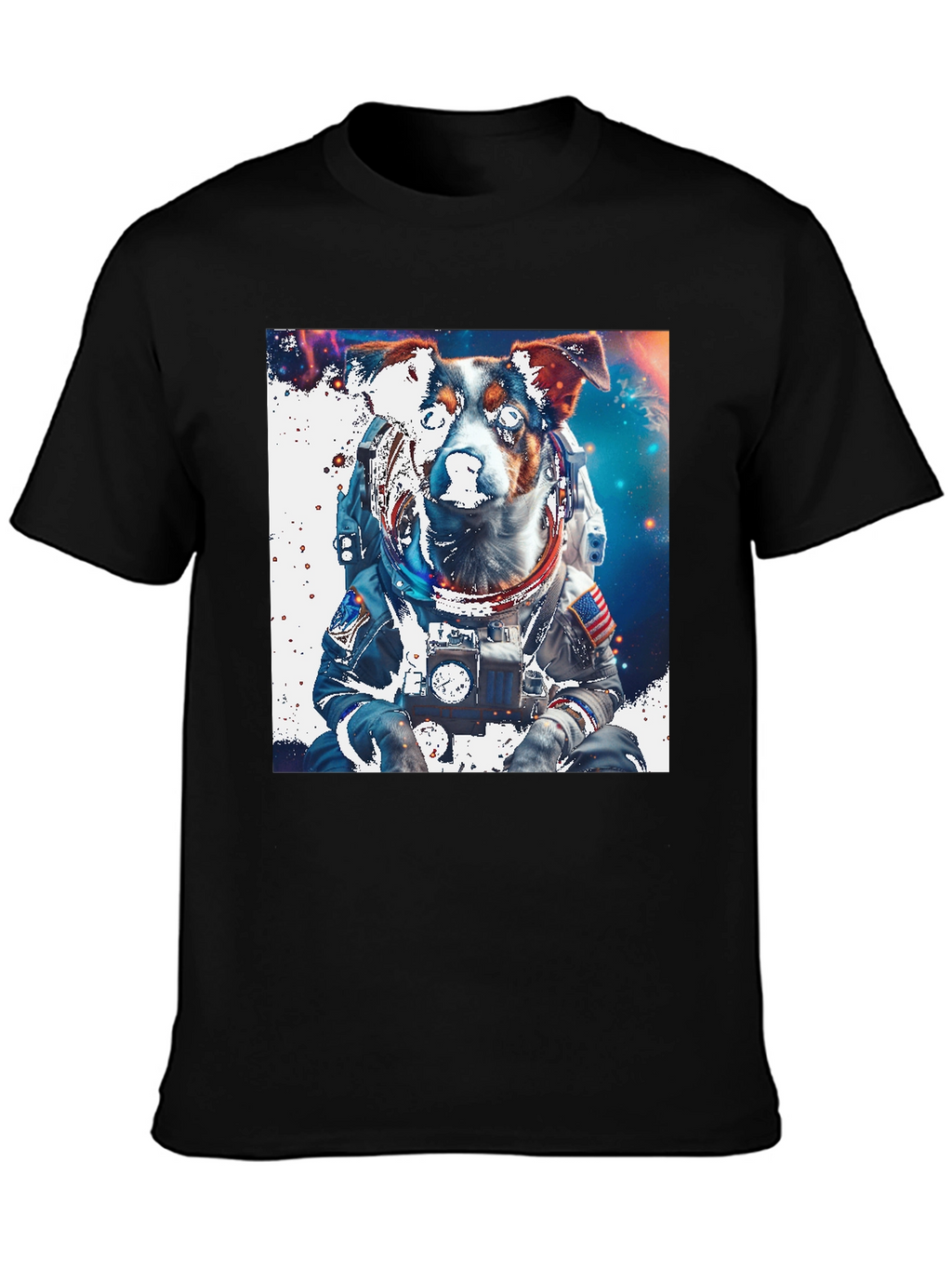 Dog Astronaut Graphic Tee - Space Pup T-Shirt