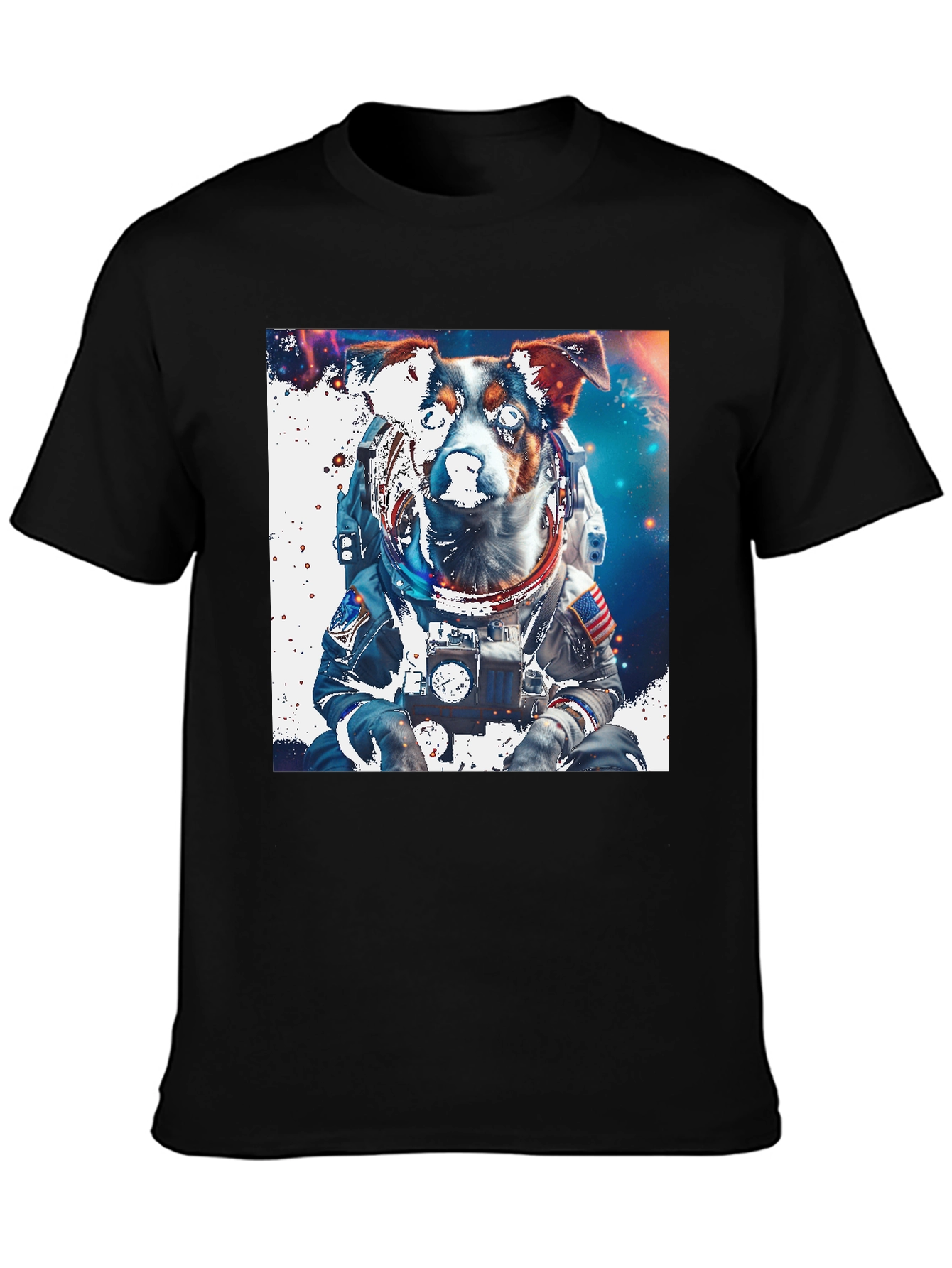 Dog Astronaut Graphic Tee - Space Pup T-Shirt
