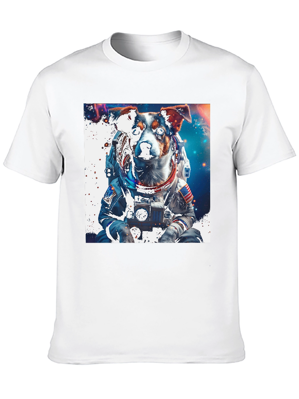 Dog Astronaut Graphic Tee - Space Pup T-Shirt