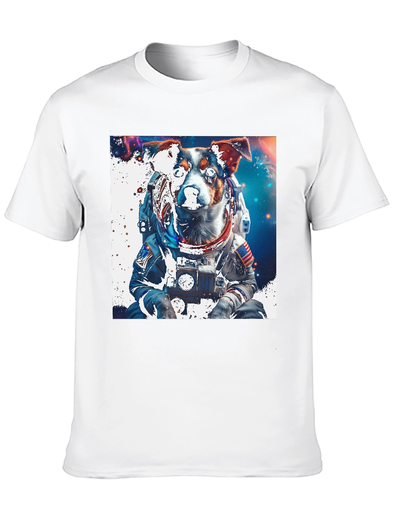 Dog Astronaut Graphic Tee - Space Pup T-Shirt