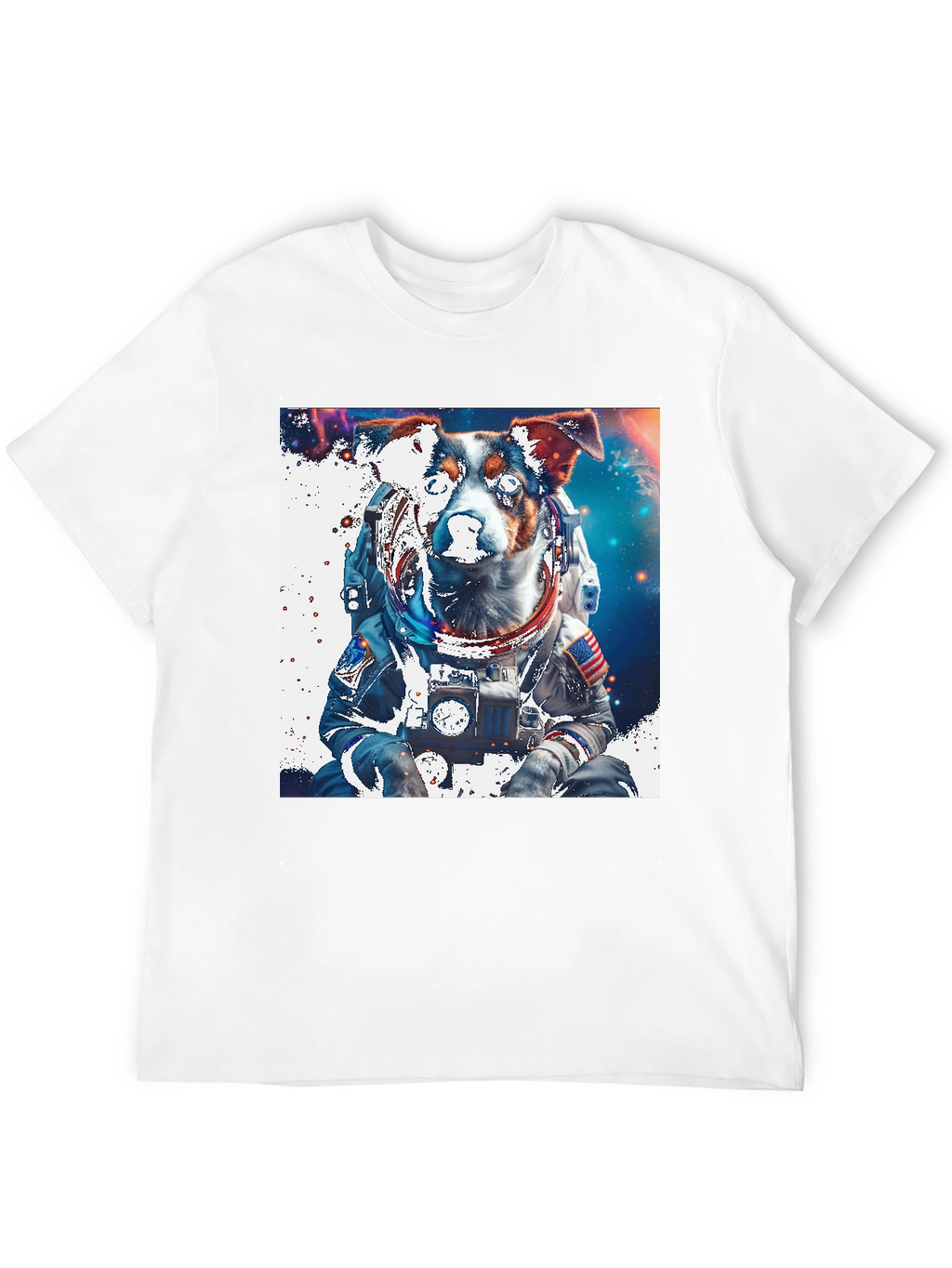Dog Astronaut Graphic Tee - Space Pup T-Shirt