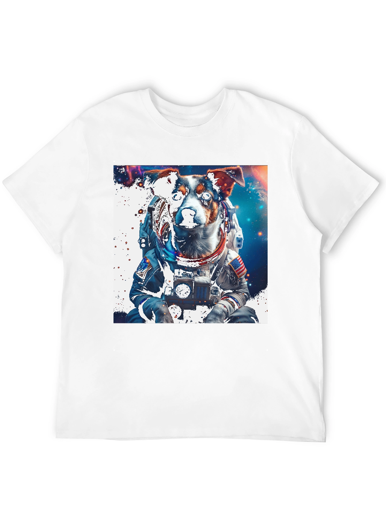 Dog Astronaut Graphic Tee - Space Pup T-Shirt