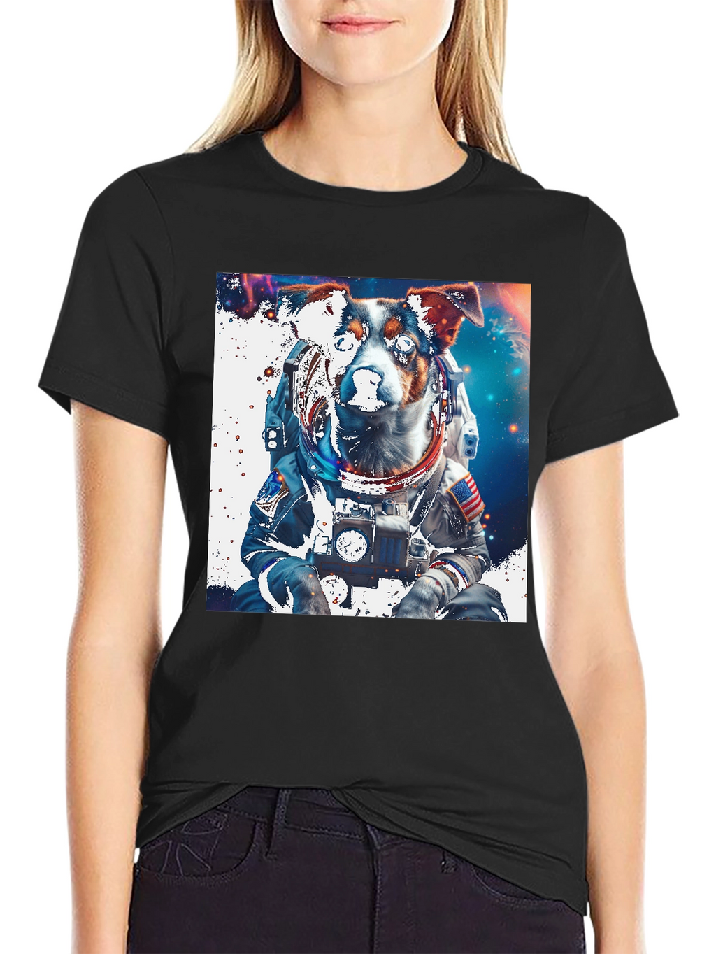 Dog Astronaut Graphic Tee - Space Pup T-Shirt