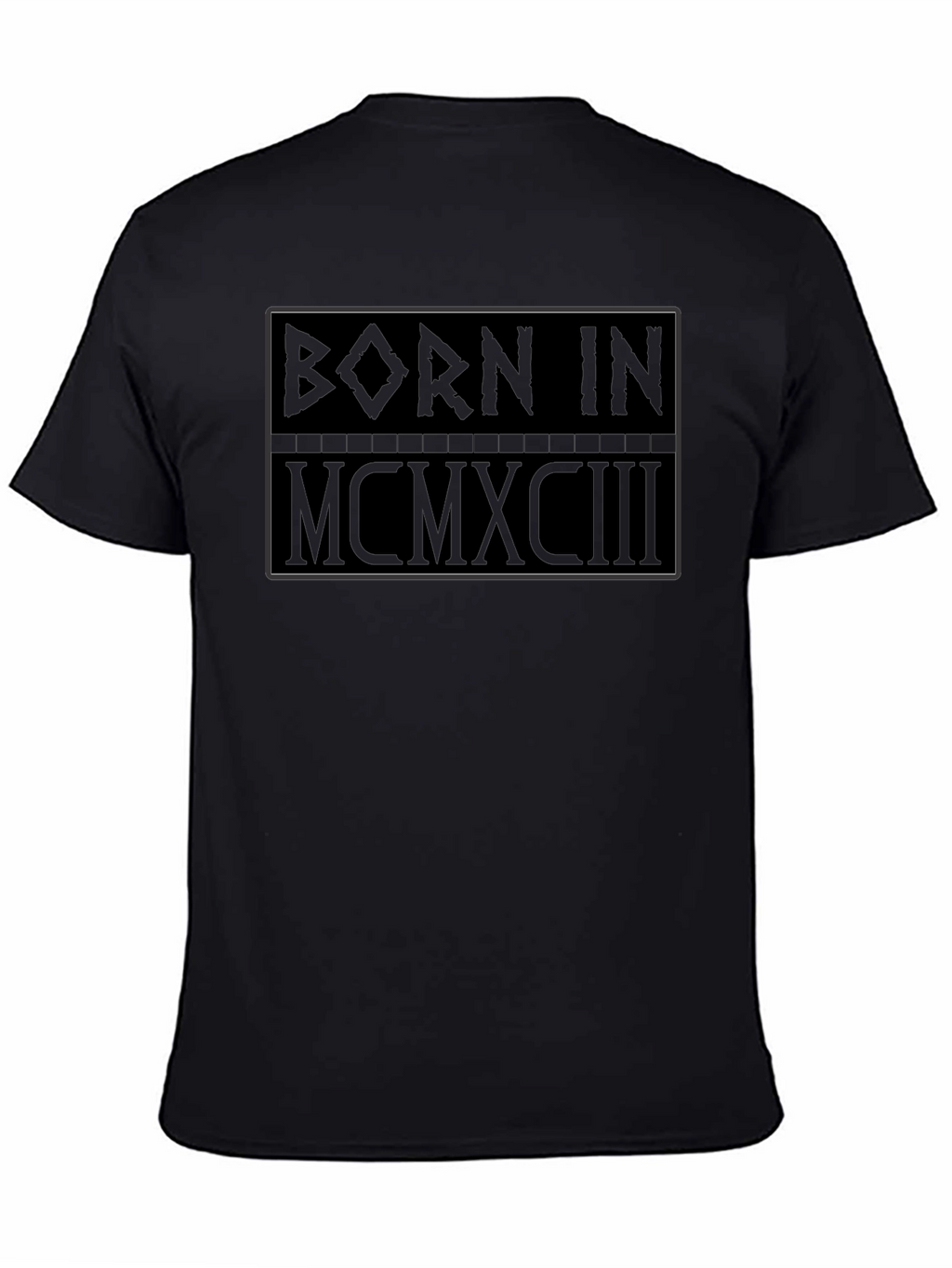 Born in 1993 Black Graphic T-Shirt