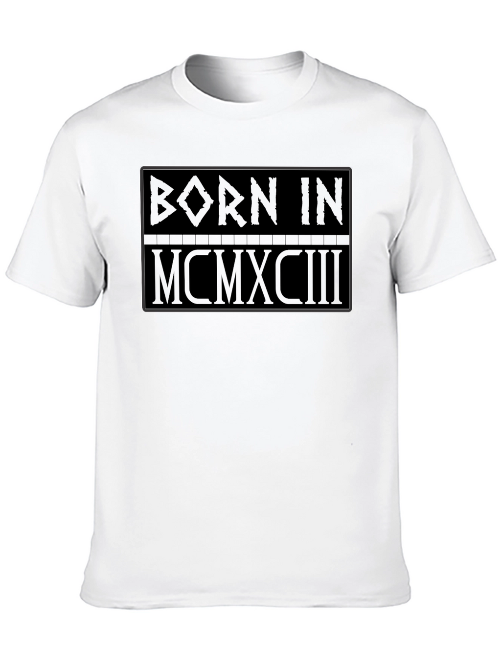 Born in 1993 Black Graphic T-Shirt